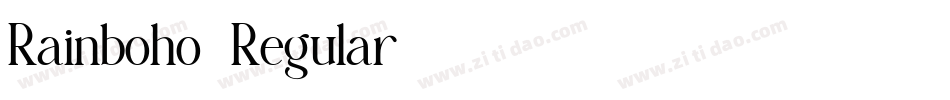 Rainboho-Regular字体转换