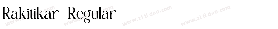 Rakitikar-Regular字体转换