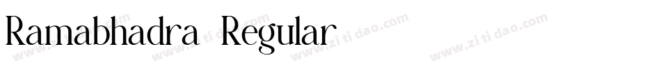 Ramabhadra-Regular字体转换