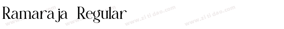 Ramaraja-Regular字体转换