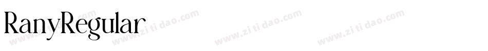 RanyRegular字体转换