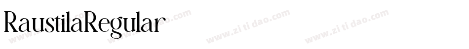 RaustilaRegular字体转换