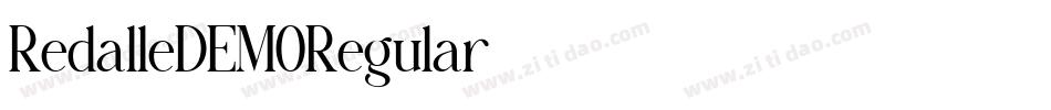 RedalleDEMORegular字体转换