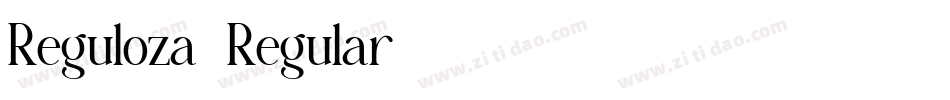 Reguloza-Regular字体转换