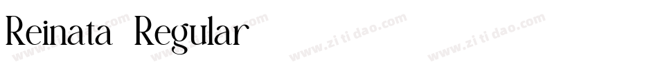 Reinata-Regular字体转换