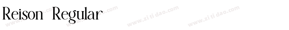 Reison-Regular字体转换