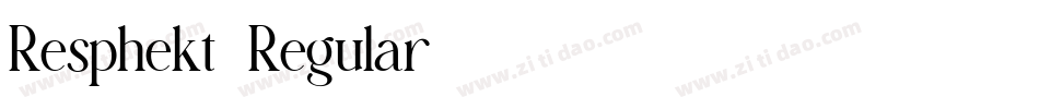 Resphekt-Regular字体转换