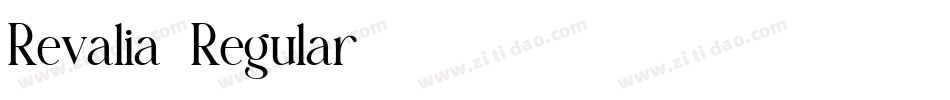 Revalia-Regular字体转换