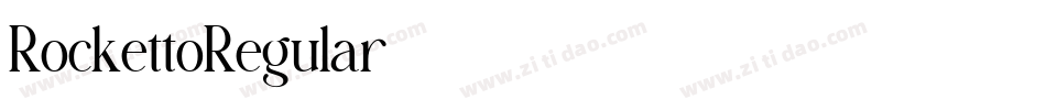 RockettoRegular字体转换