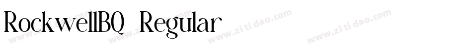 RockwellBQ-Regular字体转换
