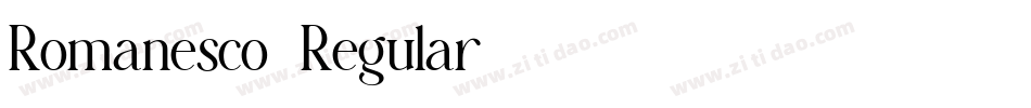 Romanesco-Regular字体转换