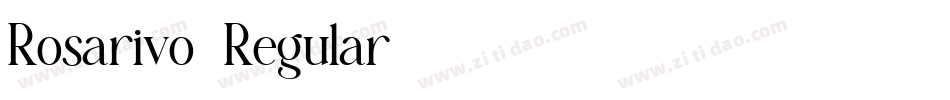 Rosarivo-Regular字体转换