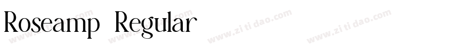 Roseamp-Regular字体转换