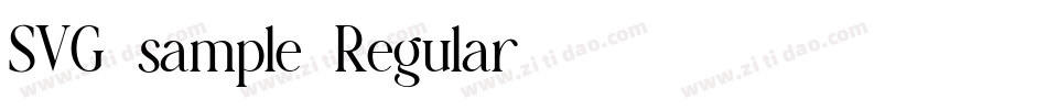 SVG-sample-Regular字体转换