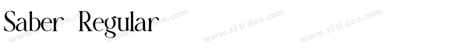 Saber-Regular字体转换