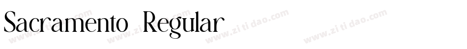 Sacramento-Regular字体转换 Sacramento-Regular字体转换