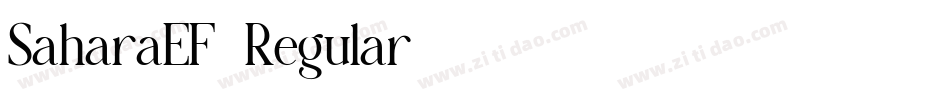 SaharaEF-Regular字体转换