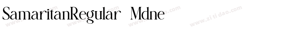 SamaritanRegular-Mdne字体转换