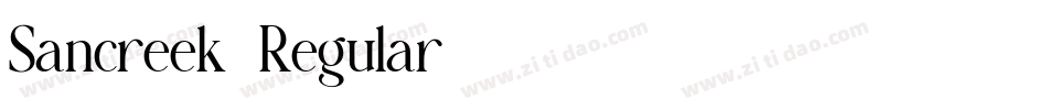 Sancreek-Regular字体转换