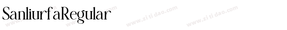 SanliurfaRegular字体转换