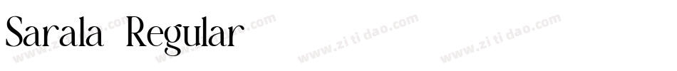 Sarala-Regular字体转换