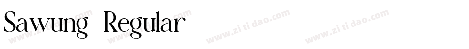 Sawung-Regular字体转换