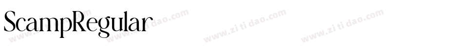 ScampRegular字体转换