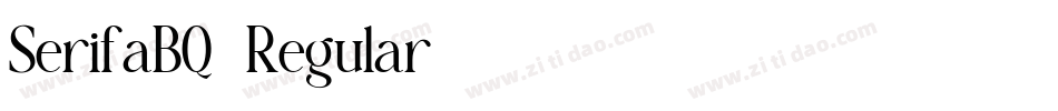 SerifaBQ-Regular字体转换