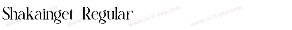Shakainget-Regular字体转换