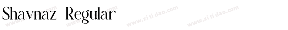 Shavnaz-Regular字体转换