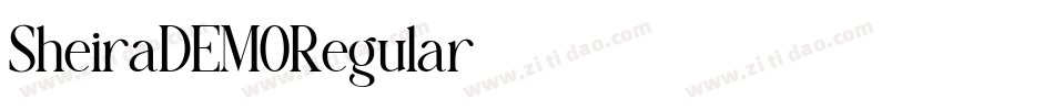 SheiraDEMORegular字体转换