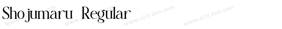 Shojumaru-Regular字体转换