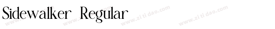 Sidewalker-Regular字体转换