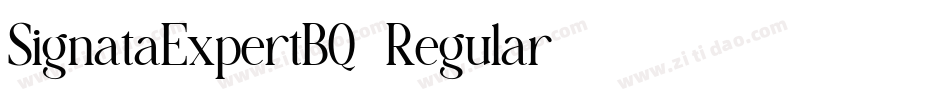 SignataExpertBQ-Regular字体转换