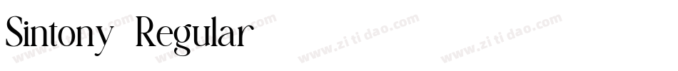 Sintony-Regular字体转换