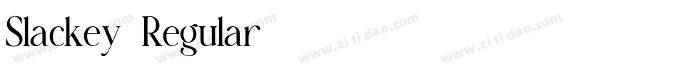 Slackey-Regular字体转换