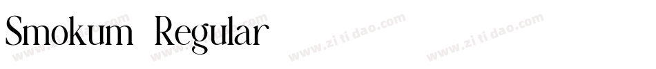Smokum-Regular字体转换