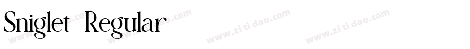 Sniglet-Regular字体转换