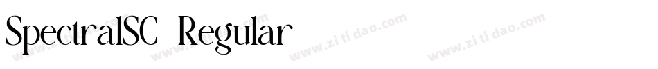 SpectralSC-Regular字体转换