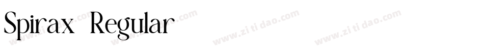 Spirax-Regular字体转换