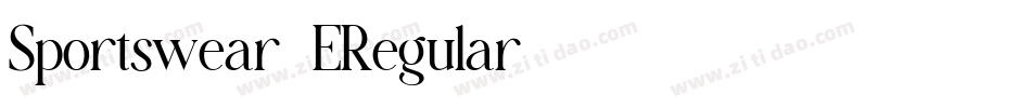 Sportswear-ERegular字体转换