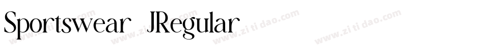 Sportswear-JRegular字体转换