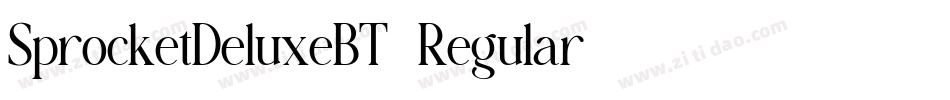 SprocketDeluxeBT-Regular字体转换