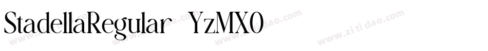 StadellaRegular-YzMXO字体转换