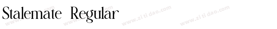 Stalemate-Regular字体转换