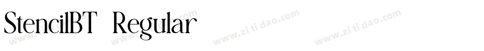 StencilBT-Regular字体转换