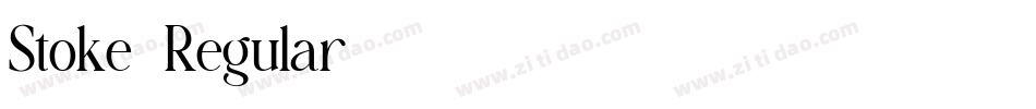 Stoke-Regular字体转换
