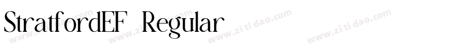 StratfordEF-Regular字体转换