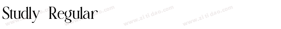 Studly-Regular字体转换