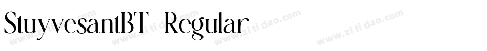 StuyvesantBT-Regular字体转换